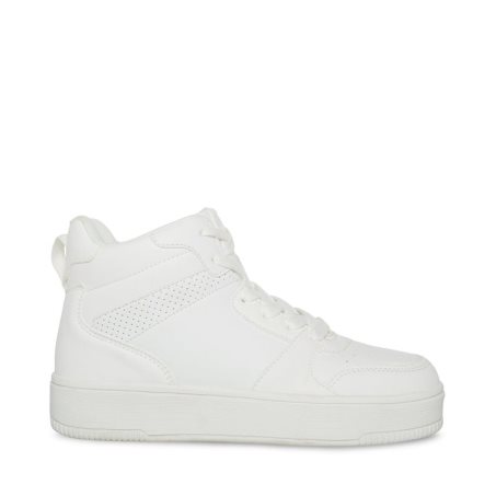 White Steve Madden Scott Women's Sneakers | PH 6415BXI